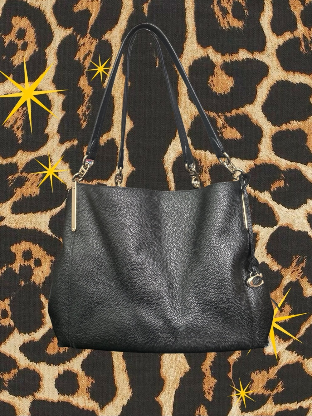 COACH | Dalton 31 No. E1992-73545 | Black Pebbled Leather | Great Condition